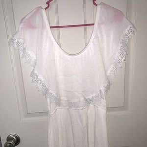 White off-the-shoulder dress